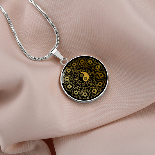 Yin Yang Circle Pendant