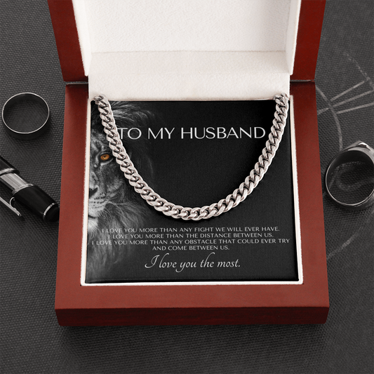 To my Husband Chain Necklace