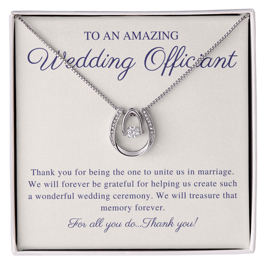 Wedding Officiant Gift - Thank you