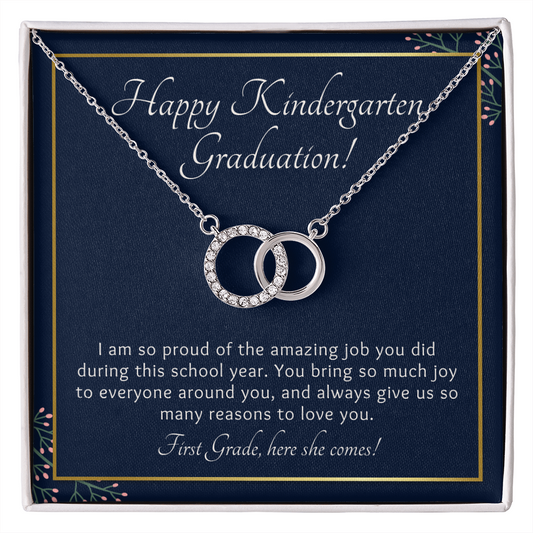 Kindergarten Graduation Interlocking Circle Necklace