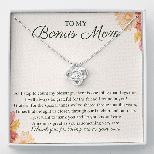 Bonus Mom Necklace Gift