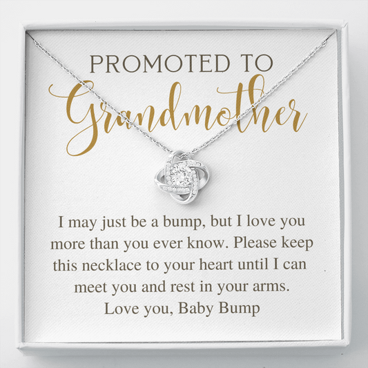 Promoted to Grandma Necklace Gift