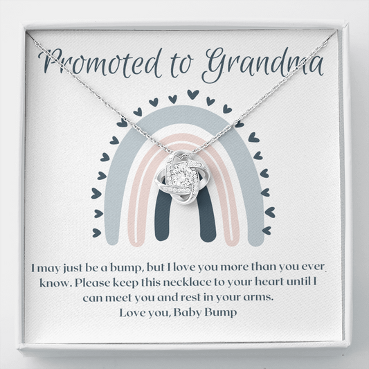 Promoted to Grandma Necklace Gift