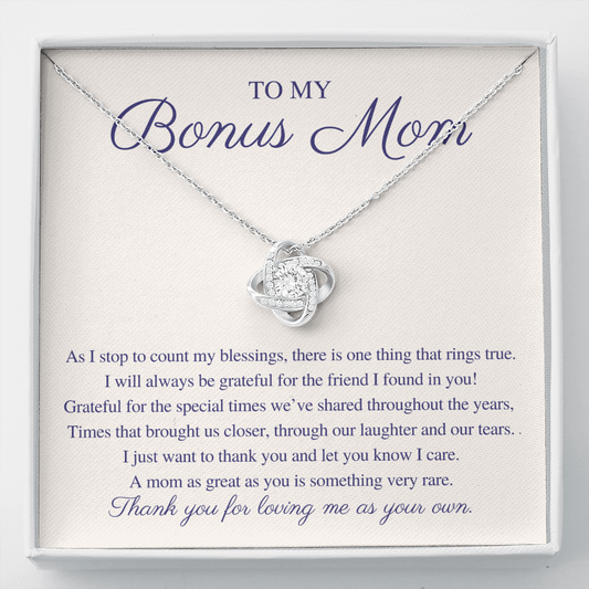 Bonus Mom Necklace Gift