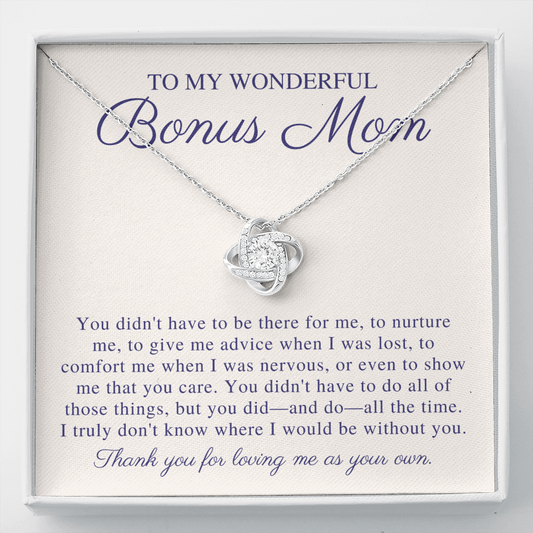 Bonus Mom Necklace Gift